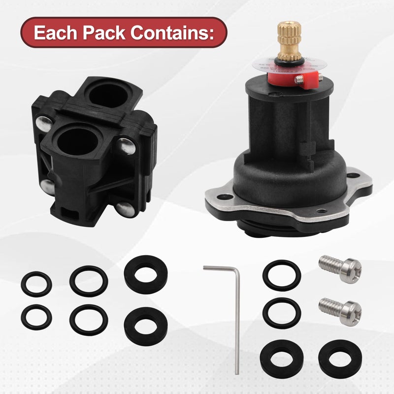 GREATUS GP76851 Mixer Cap and Pressure Balancing Unit (Shower) Parts Cartridge Compatible with Kohler Rite-Temp and 1/2" Shower Valve GP500520 and GP77759 Parts -2SETS - Image 2